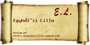 Egyházi Lilla névjegykártya